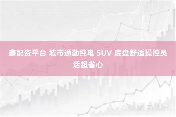 鑫配资平台 城市通勤纯电 SUV 底盘舒适操控灵活超省心